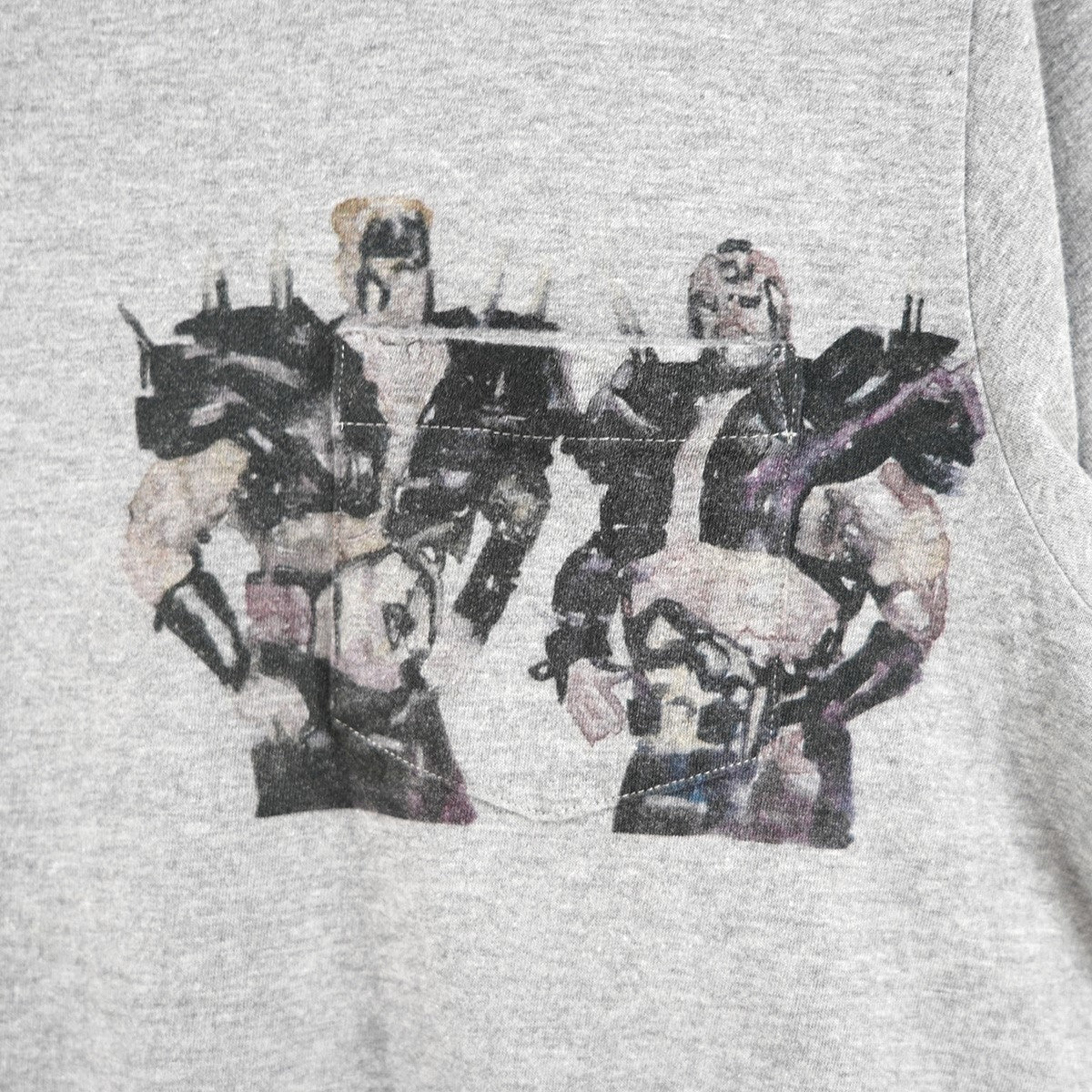 NOMA t．d． 20AW 「優しい時代」プリント Tシャツ コラボ takeshi masada政田武史 原宿個展 限定 ポケット 油画 グラフィック 半袖 Tシャツ 古着・中古-2枚目のアイテム画像