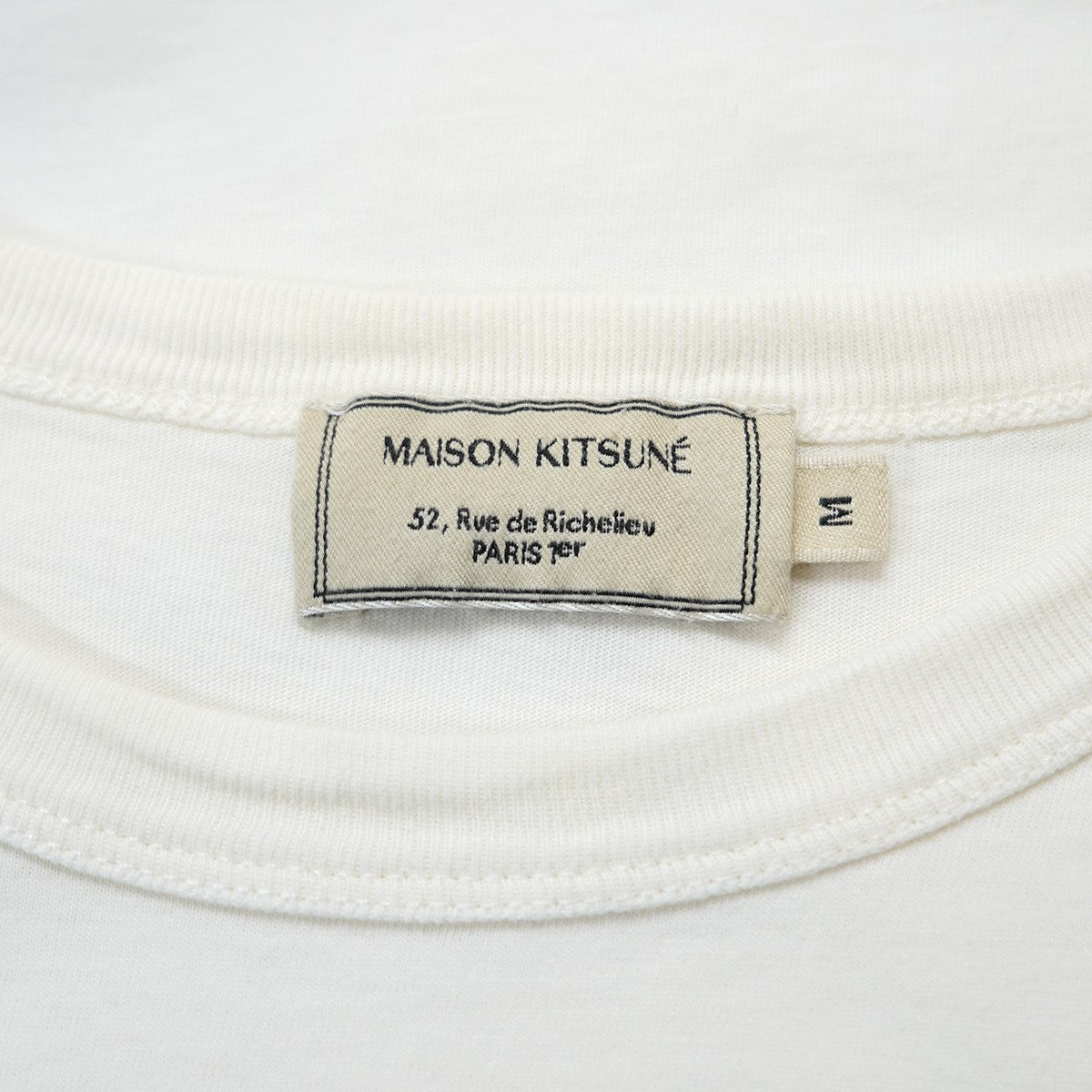 MAISON KITSUNE TEE-SHIRT HANDWRITINGハンドライティング ロゴ グラフィック クラシックフィット 半袖 Tシャツ 古着・中古-5枚目のアイテム画像