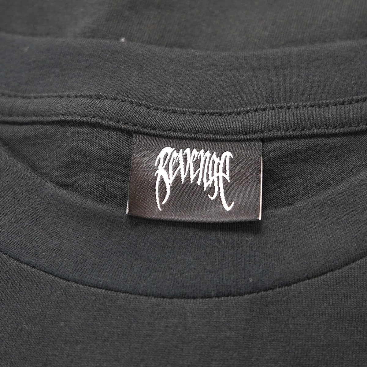 REVENGE 23SS Bullet T-shirt ヘヴィメタル調 バレット 弾痕 ロゴグラフィック スカル バック プリント オーバーサイズ ボックスシルエット 半袖 Tシャツ 古着・中古-5枚目のアイテム画像