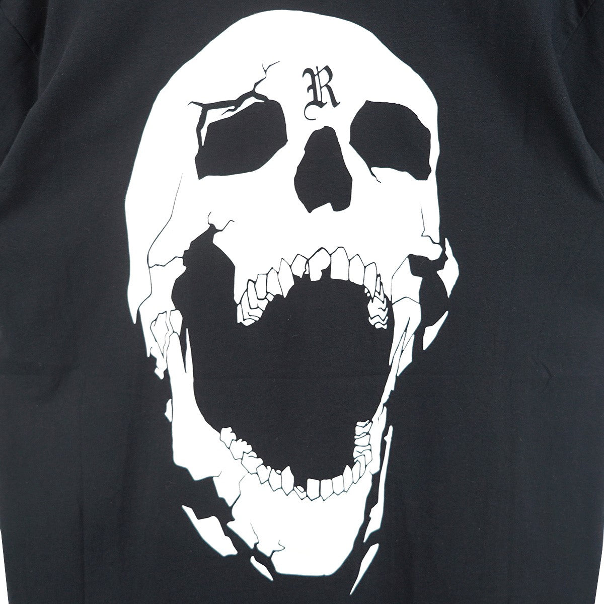 REVENGE 23SS Bones T-shirt ガーメントダイ 製品染め 加工 ボーン 骨 ロゴグラフィック スカル バック プリント オーバーサイズ ボックスシルエット 半袖 Tシャツ 古着・中古-4枚目のアイテム画像