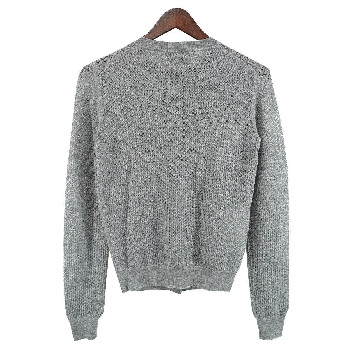25AW ロゴインターシャ カシミア ニット カーディガン