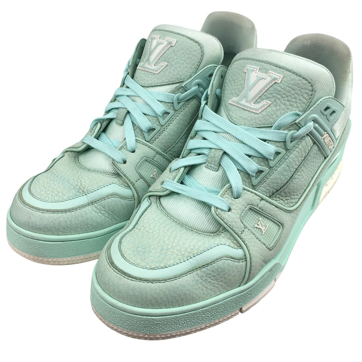24SS  LV Trainer Sneakerロゴ LV トレイナー トレーナー ライン レザー スニーカー シューズ 靴