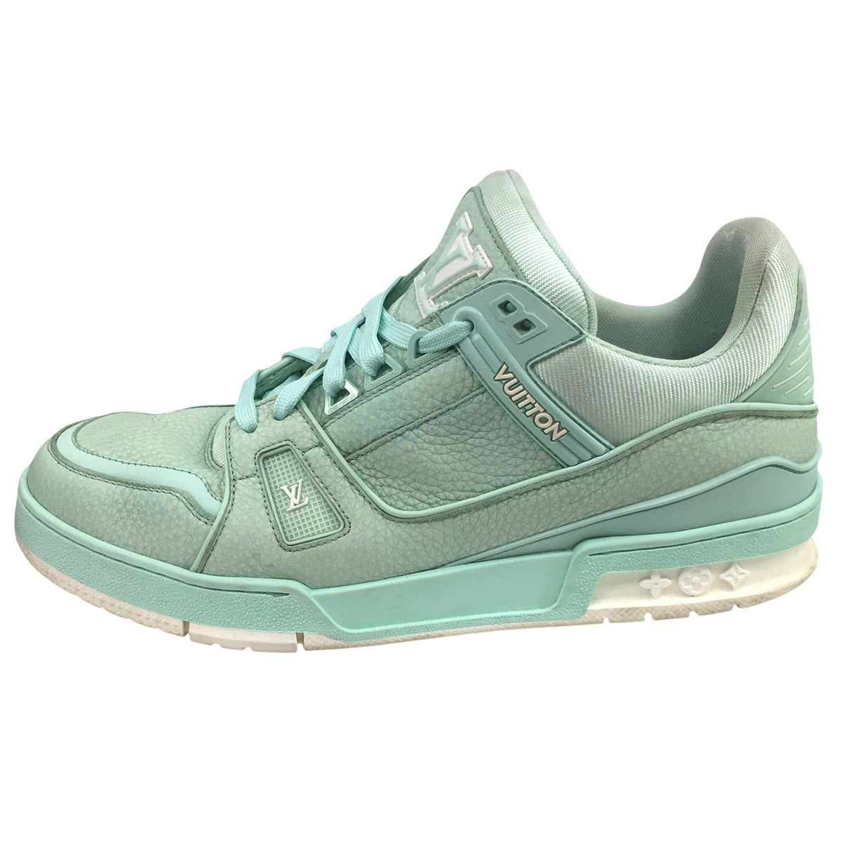 24SS  LV Trainer Sneakerロゴ LV トレイナー トレーナー ライン レザー スニーカー シューズ 靴