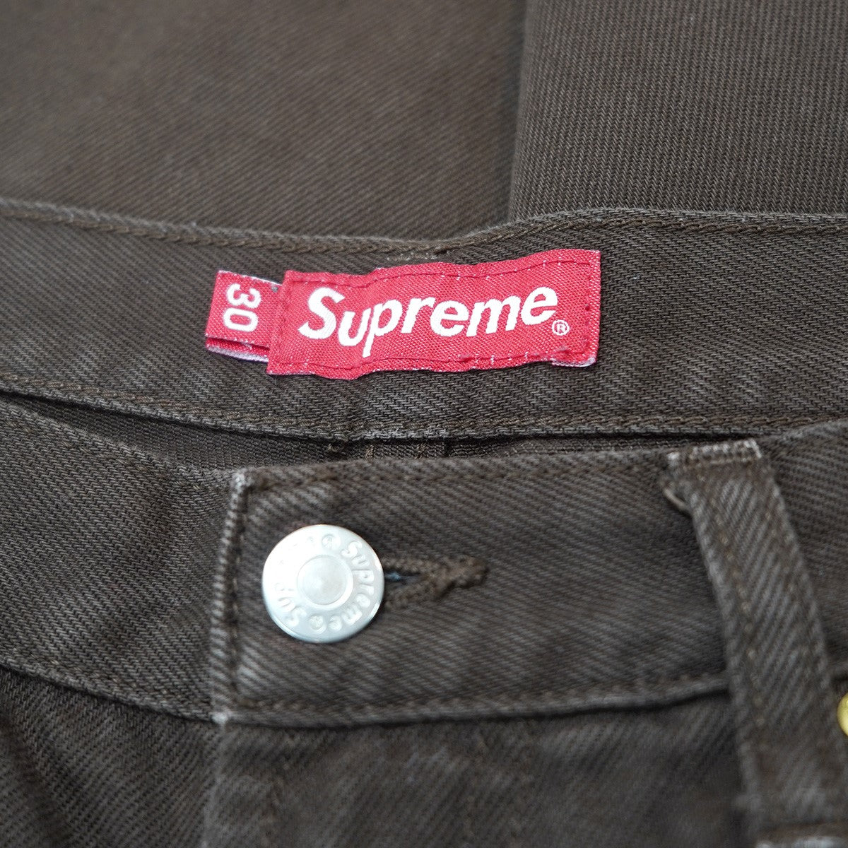 22AW Baggy Jean 13オンス ウォッシュ 加工5ポケット ワイド バギーフィット クラシック ロゴ 刺繍 ジーンズ デニム パンツ