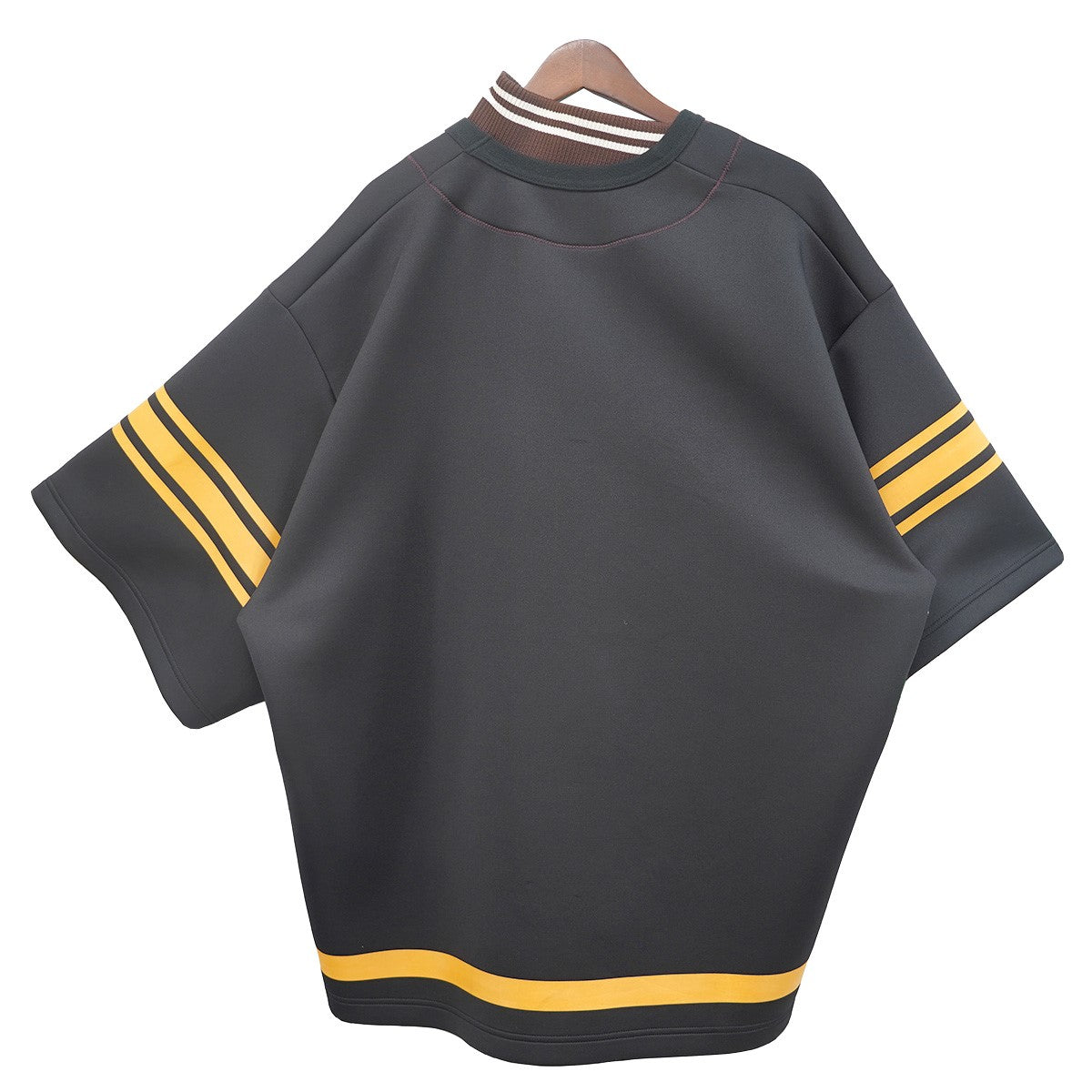 25SS OVERSIZED FOOTBALL TOPS Pe ダンボール ドッキング 折り畳み構造 KOR UNIV． 25カレッジロゴ プリント オーバーサイズ フットボール Tシャツ
