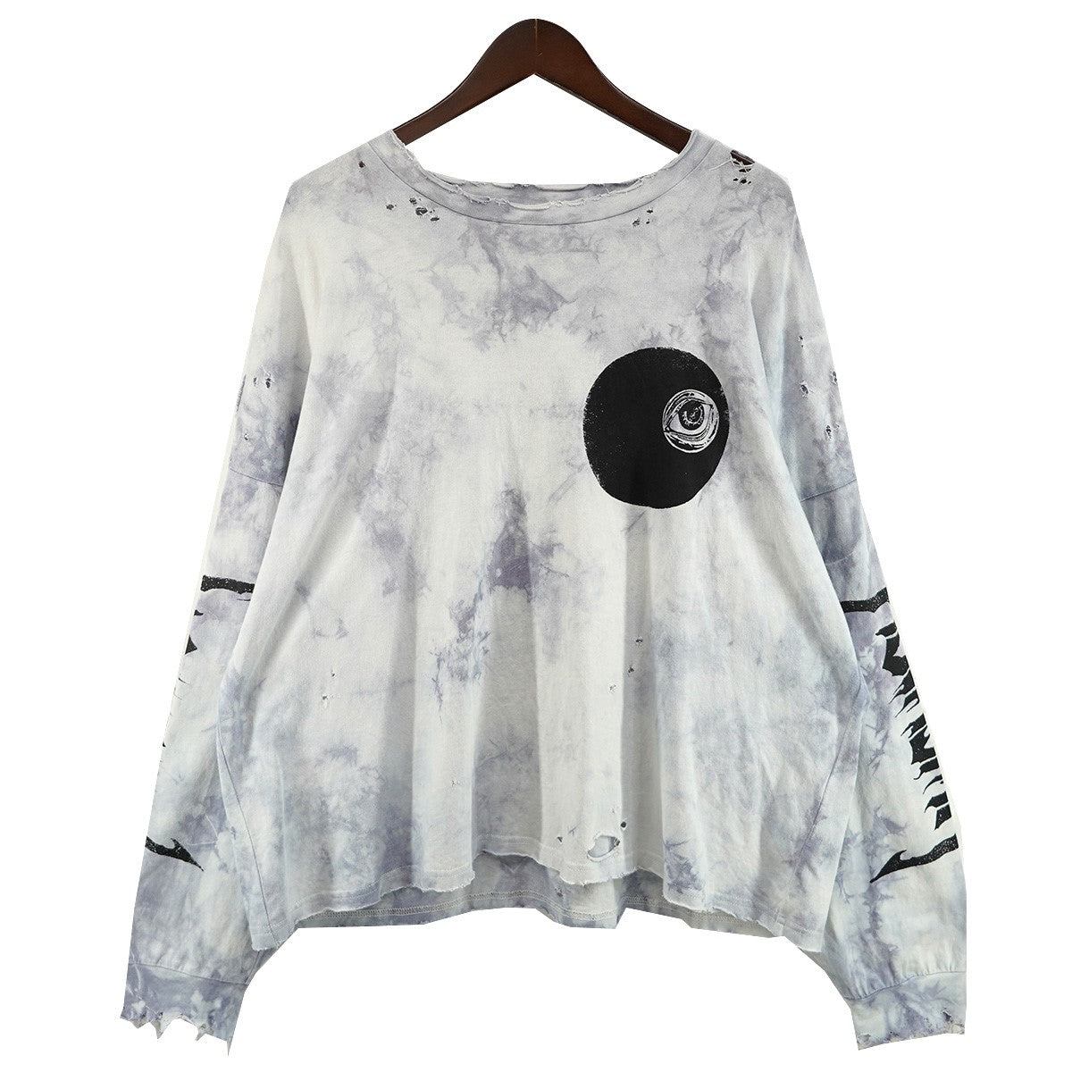 25SS 8 BALL デストロイ  ダメージ加工 ロンT ロングスリーブ 長袖Tシャツ