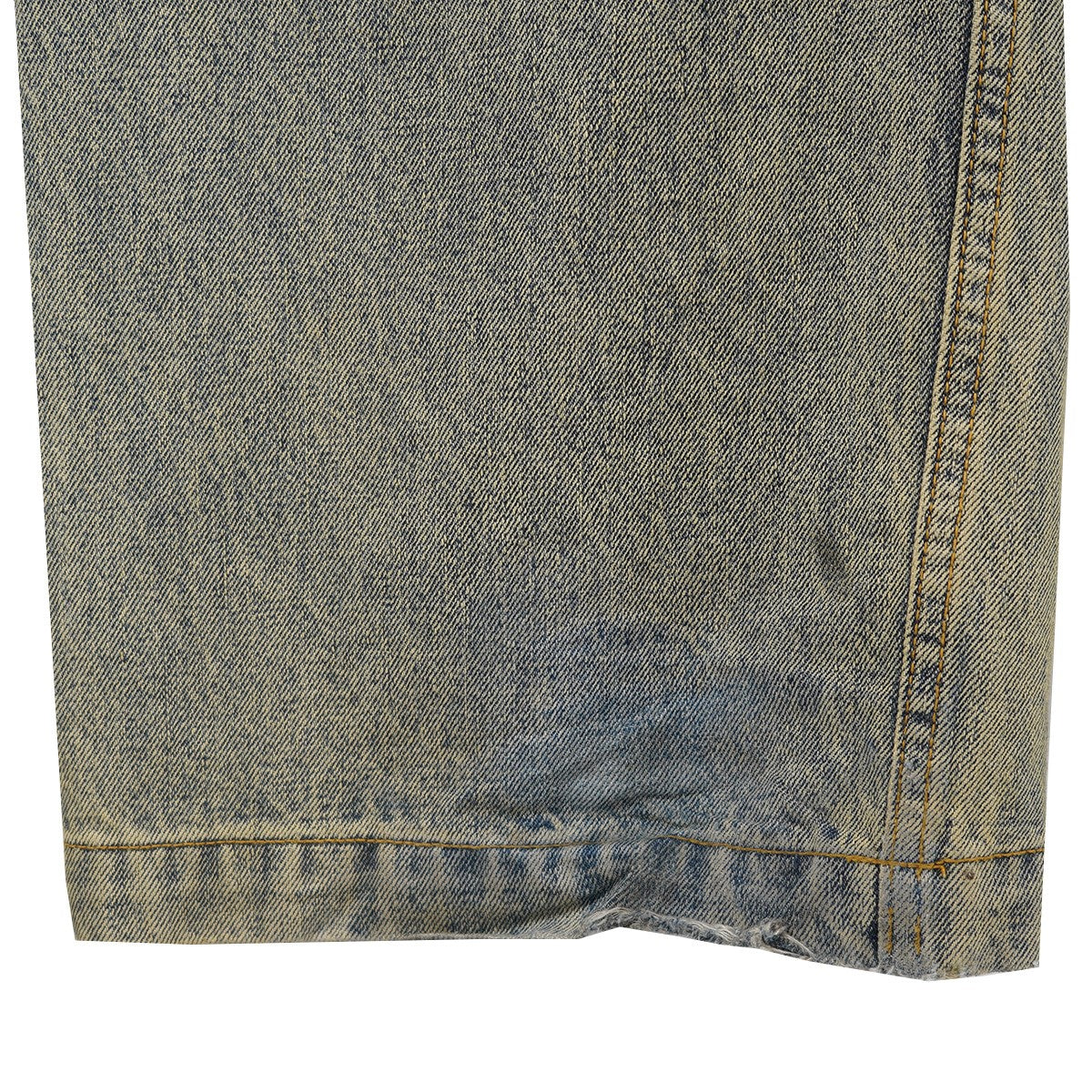 25SS Gem Jeans Surface Wave ヴィンテージ Vintage ウォッシュ 加工 7ポケットウェルトポケット 牛革パッチ ダーツ バレルレッグ ジーンズ ワイド デニム パンツ