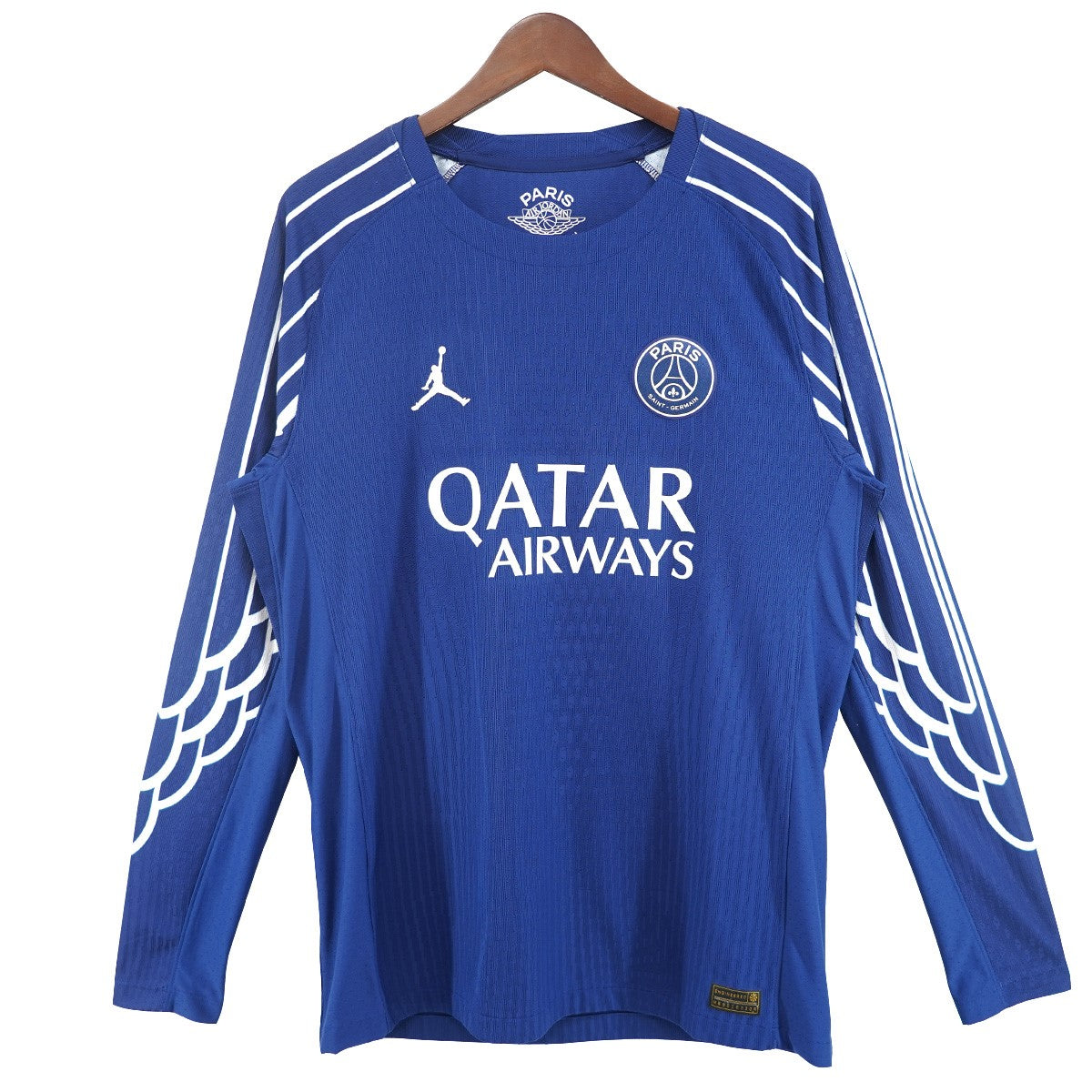 25SS PSG パリサンジェルマン Wings SGXジョーダン4th サッカー Jumpman ロゴスリーブ プリント オーセンティック ユニフォーム 長袖 ゲーム シャツ