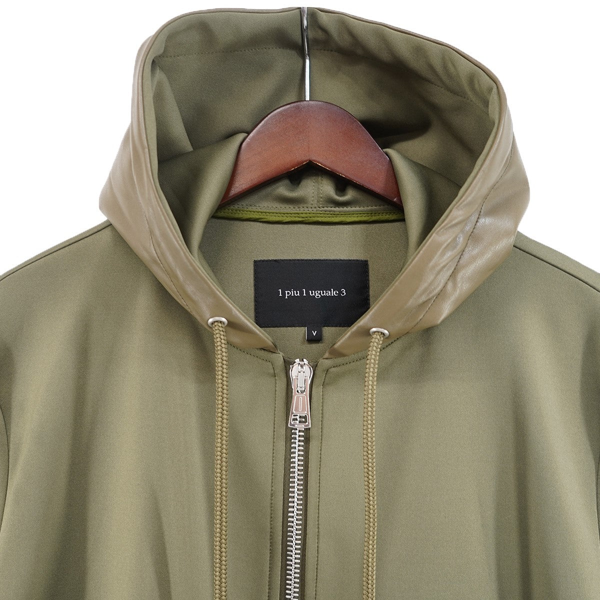 23AW RIDERS PARKA SCUBA DOUBLE JERSEYスキューバダブルジャージ素材 切替 ラッカーニ サイド ミリタリージップ ライダース パーカー