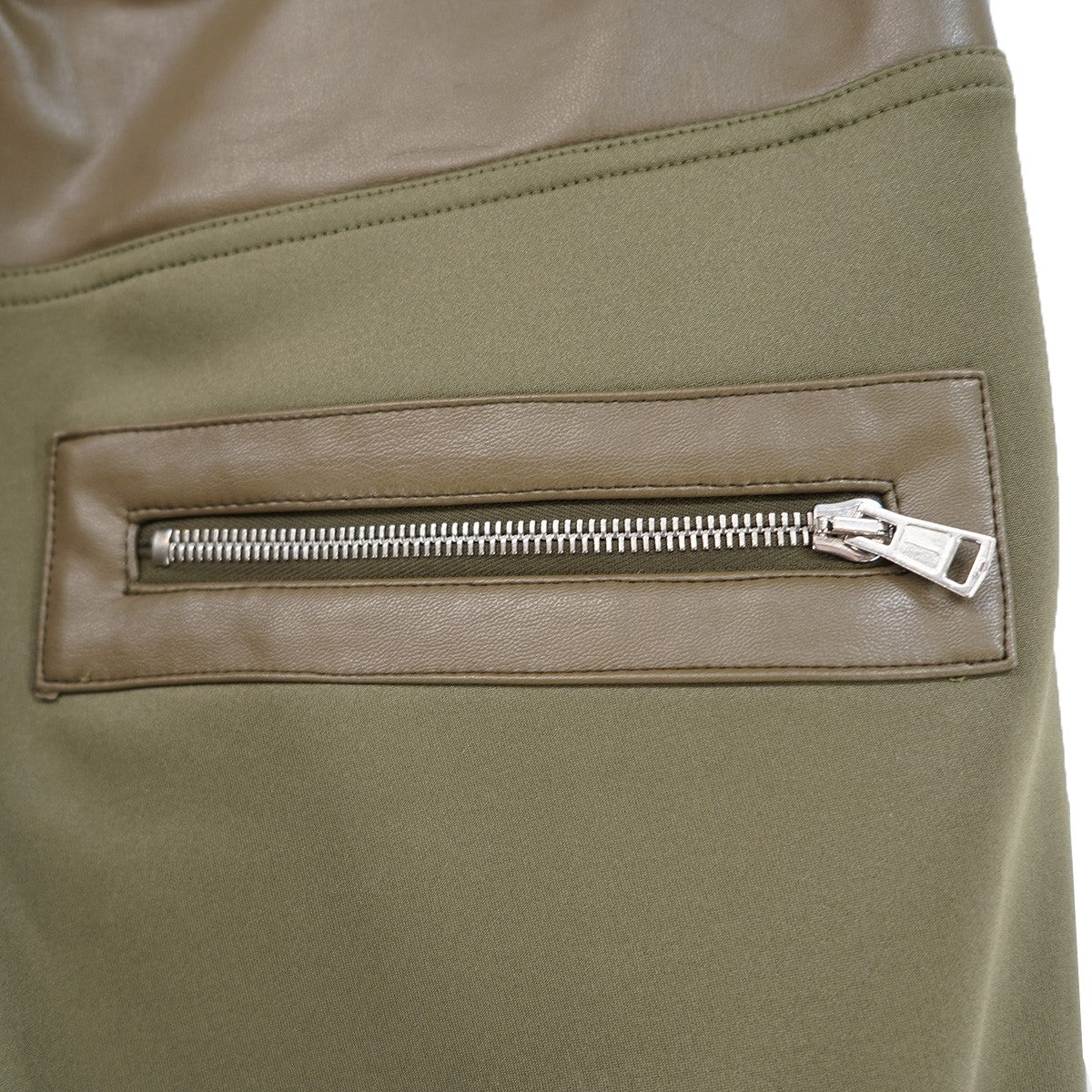 20AW BIKER RIB PANTS ／ SCUBA DOUBLE JERSEY スキューバダブルジャージ素材 蛇腹状 切替 パッチ ジップ ポケット バイカー ジョガー イージー パンツ