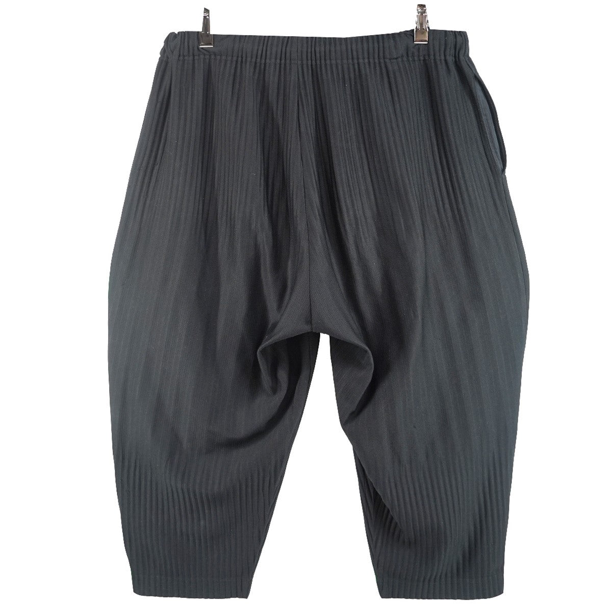25SS BASICS ベーシックス クロップド消しプリーツ アンクル丈 ボタン前開き ワイド テーパード イージー パンツ