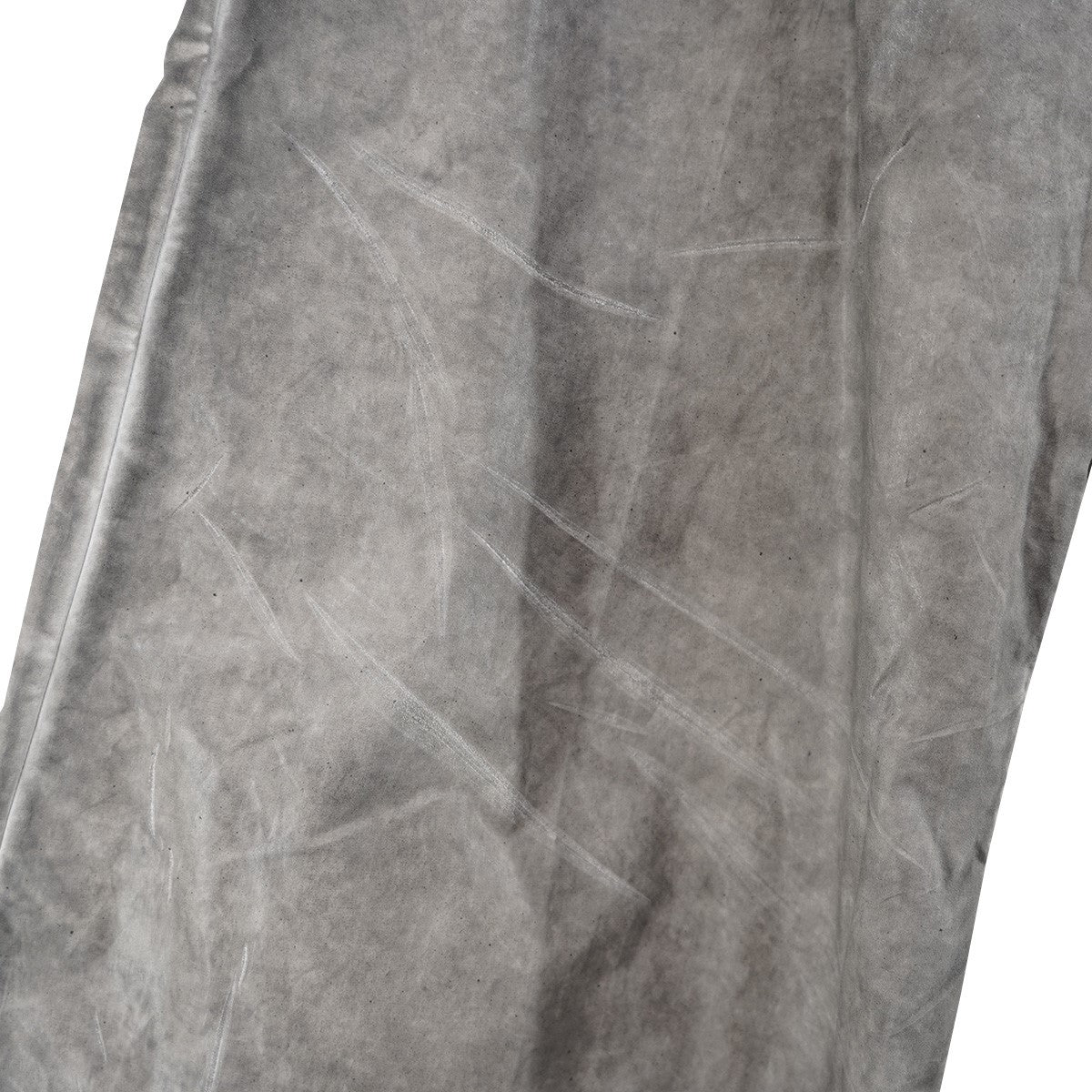 Rick Owens DRKSHDW 25SS GETH BELAS Vintage ヴィンテージ フォイル ダメージ 加工 センタージップドローストリング ハトメ リベット フラップ ポケット ワイド バギーフレア イージー パンツ 古着・中古-6枚目のアイテム画像