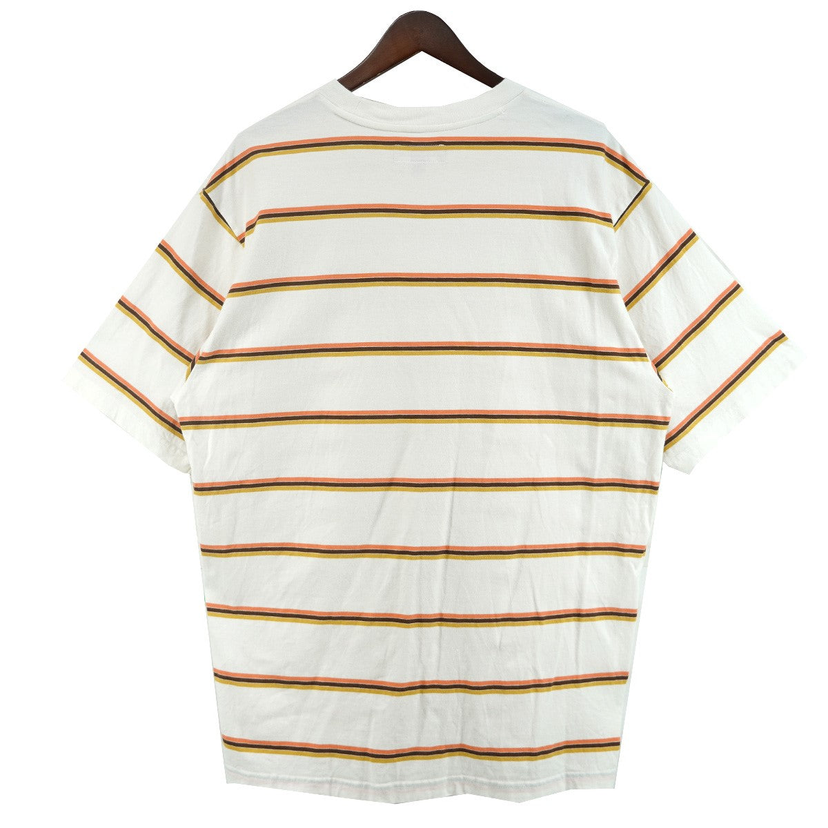 24AW Stripe S／S Topマルチボーダー クラシック ロゴ 刺繍  Tシャツ