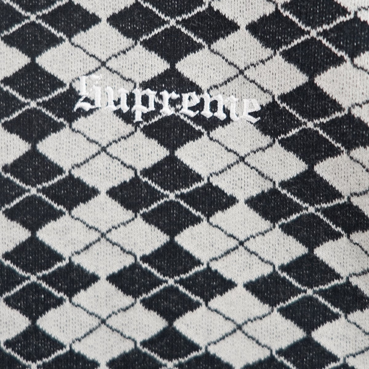 25SS Diamond Jacquard S／S Topダイヤモンド ジャカード織り  オールドイングリッシュ ロゴ 刺繍 半袖 Tシャツ