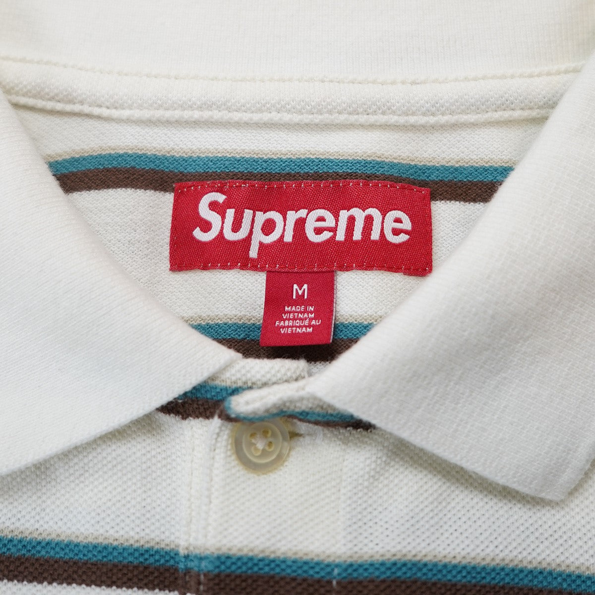 26SS Washed Stripe Polo ウォッシュド加工マルチストライプ オールドイングリッシュ ロゴ 刺繍 半袖 ポロシャツ