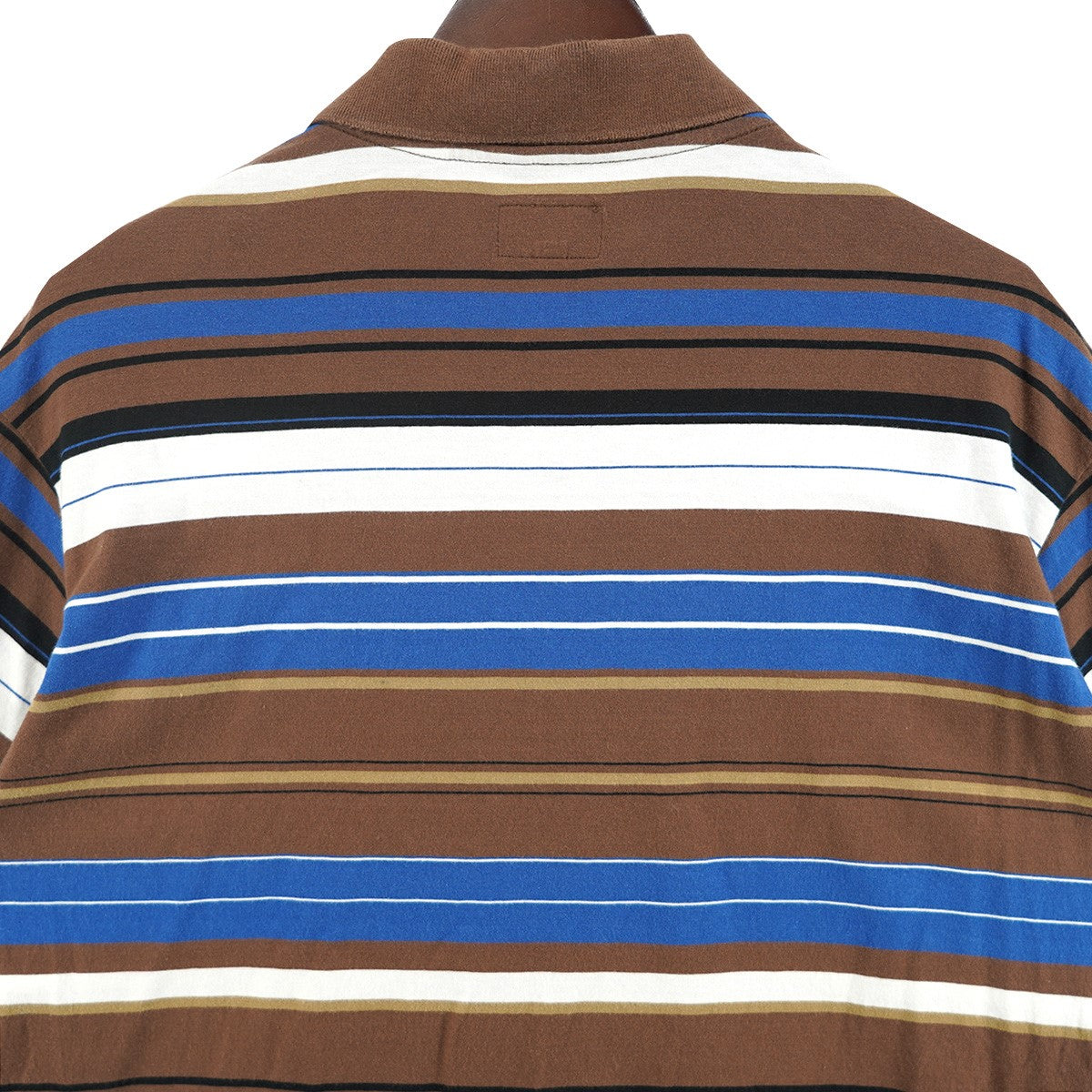 23SS Multi Stripe Poloマルチボーダー 2ボタン ポケット クラシック ロゴ 半袖 ポロシャツ