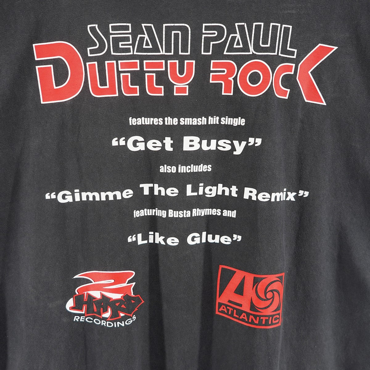 03s Sean Paul Dutty Rock ショーン ポール ダッティロック プロモ GILDAN レゲエフロント バック 袖 プリント レーベル ボックスシルエット 半袖 Tシャツ