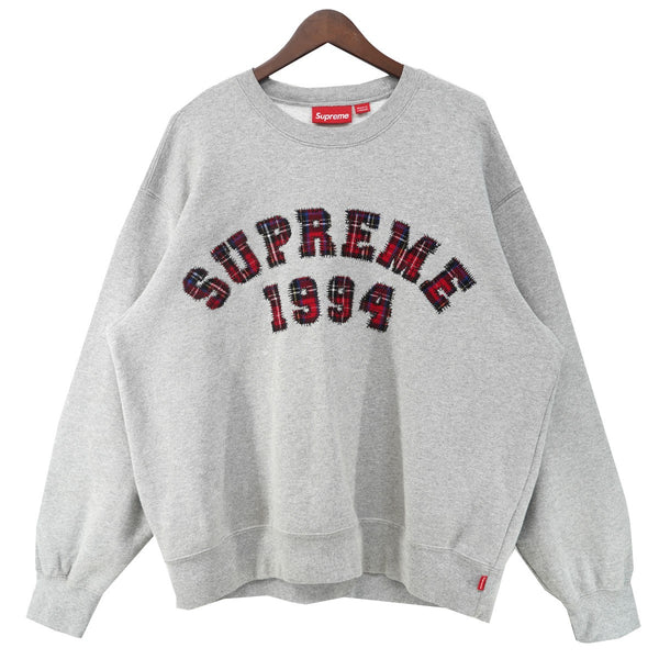 Supreme トレーナー Supreme(シュプリーム) 26SS Plaid Arc Crewneck Heather Greyプレイド