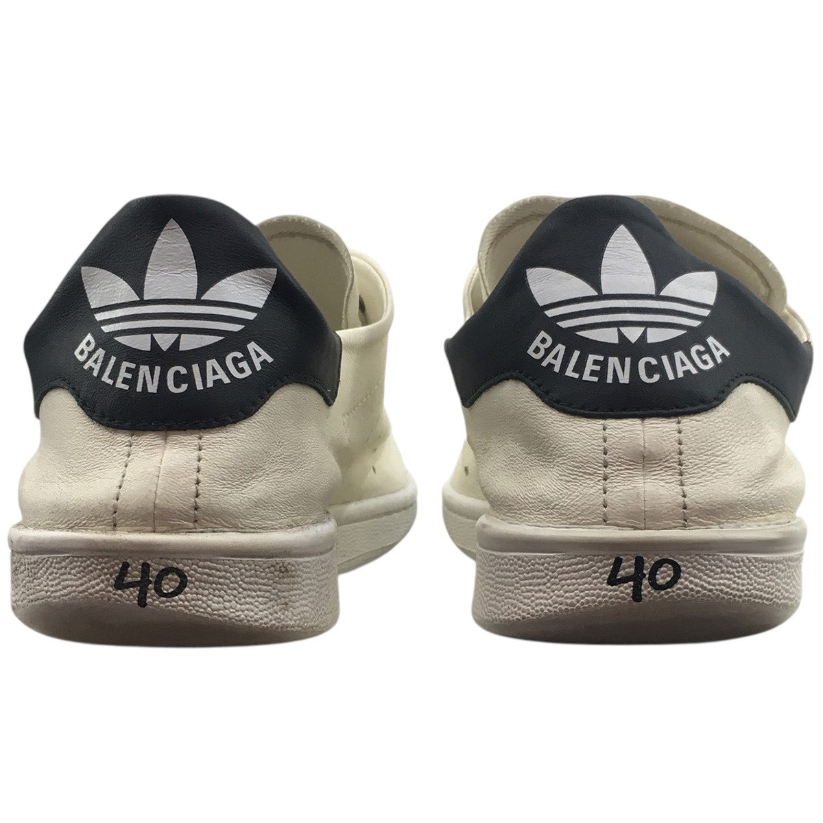BALENCIAGA×adidas 23SS Balenciaga Stan Smith Worn-Out ロゴ