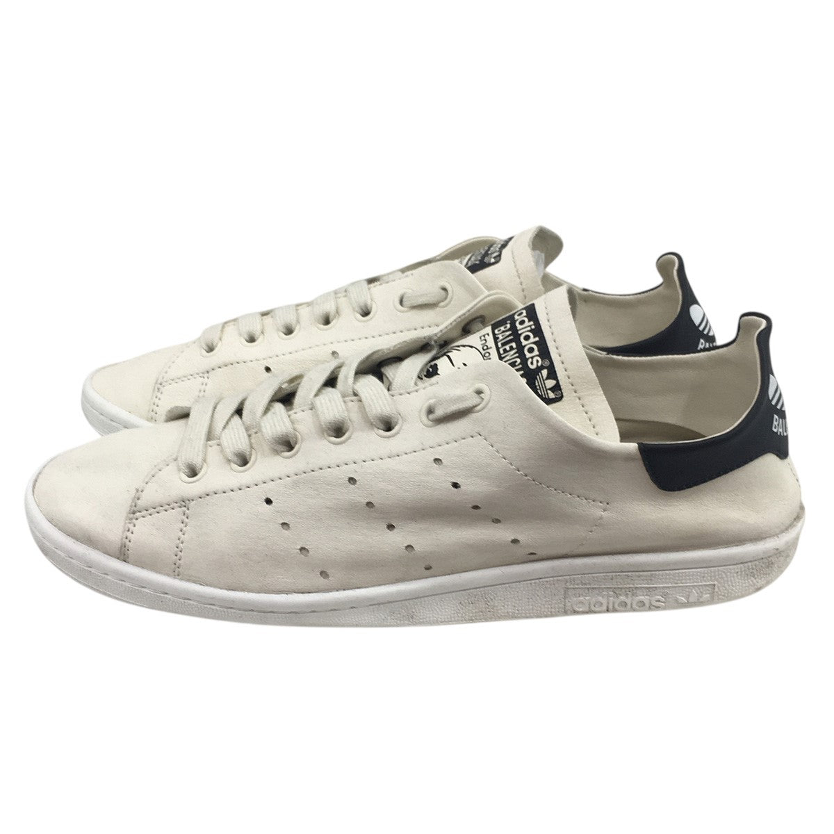 23SS Balenciaga Stan Smith Worn-Out ロゴ スタンスミスコラボ Vintage ヴィンテージ ユーズド 加工 スニーカー シューズ 靴