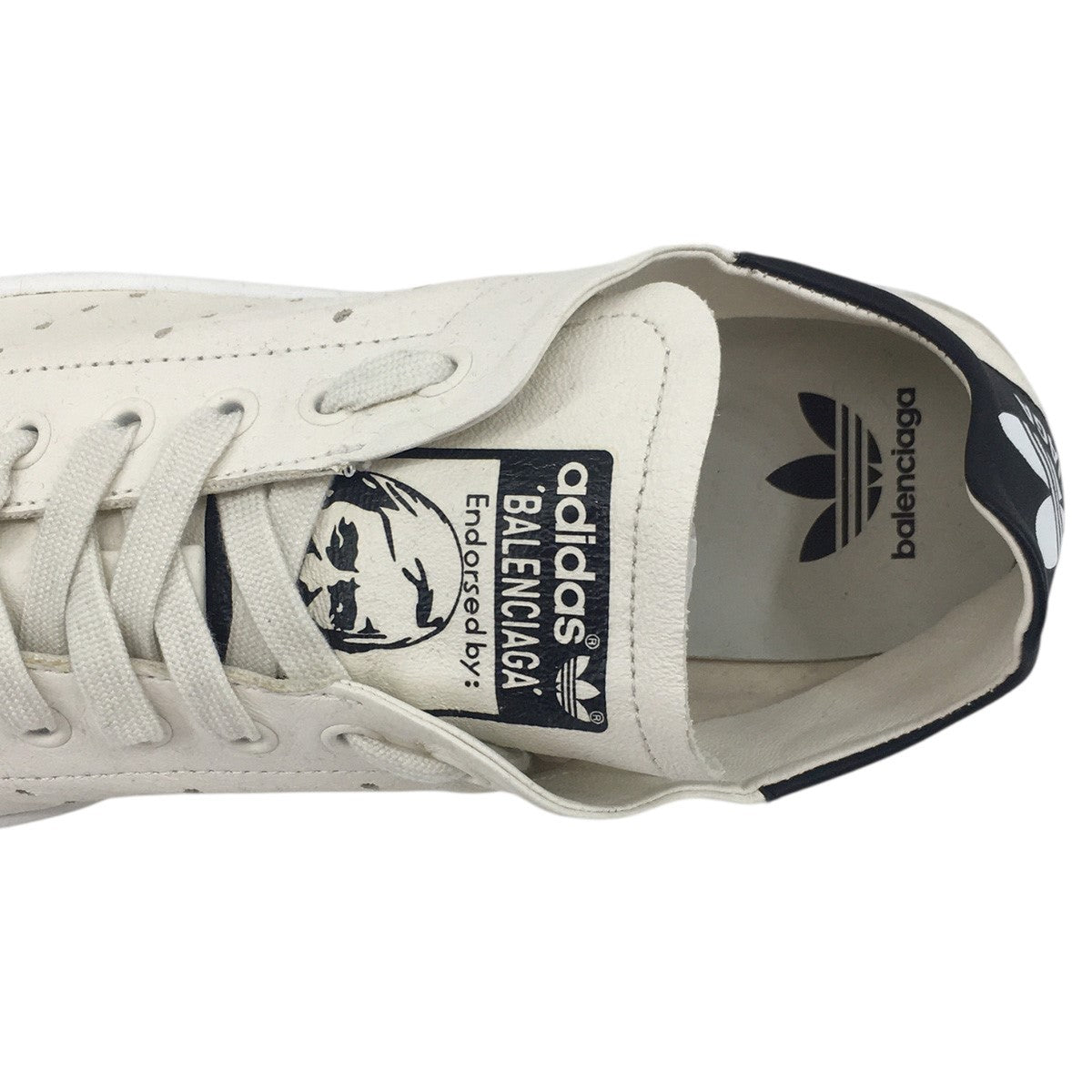 BALENCIAGA×adidas 23SS Balenciaga Stan Smith Worn-Out ロゴ