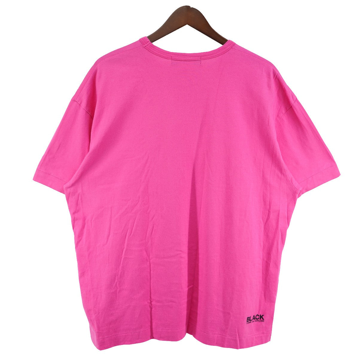 BLACK COMME des GARCONS 25AW コーマ天竺コットン オーバーシルエット ドロップショルダー ワンポイントロゴ 半袖 Tシャツ 古着・中古-3枚目のアイテム画像