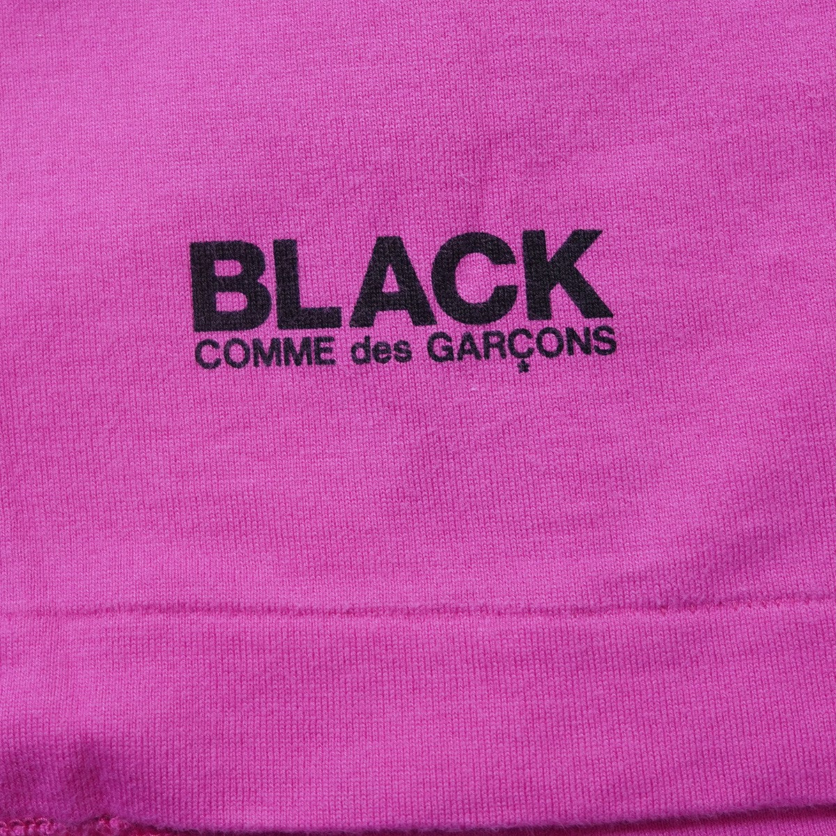 BLACK COMME des GARCONS 25AW コーマ天竺コットン オーバーシルエット ドロップショルダー ワンポイントロゴ 半袖 Tシャツ 古着・中古-4枚目のアイテム画像