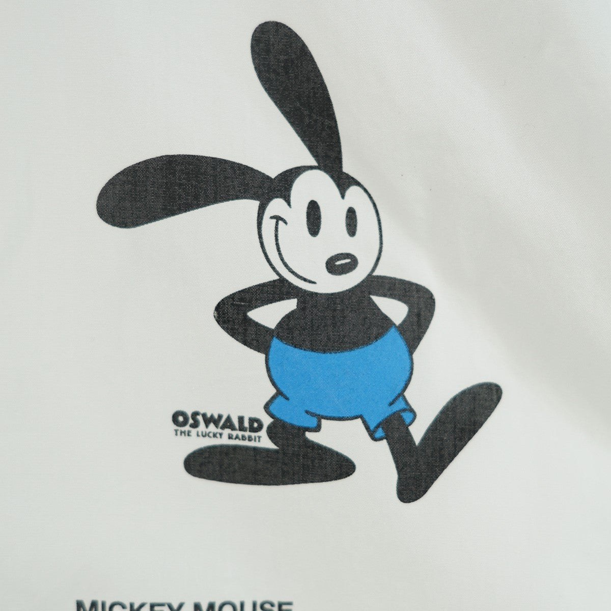 07AW OSWALD， THE LUCKEY RABBIT SHIRT コラボブロード生地 しあわせウサギのオズワルド タイポグラフィ ロゴ プリント 長袖 シャツ