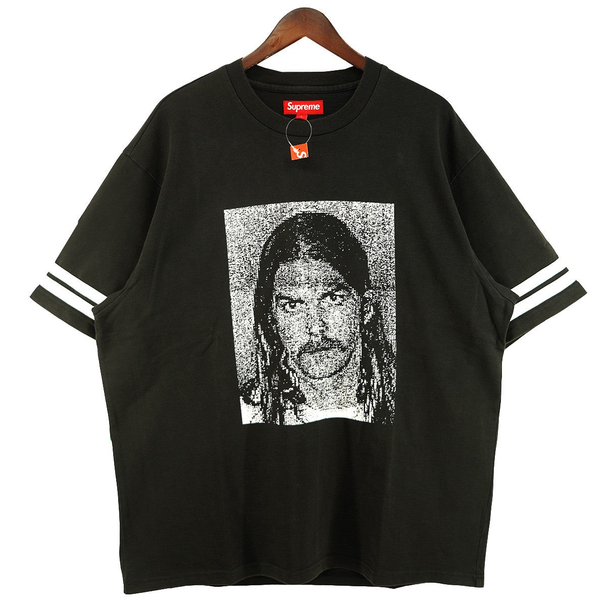 25AW Dash Snow S／S Topダッシュ・スノウ 生前 ポートレート ロゴ フットボール Tシャツ