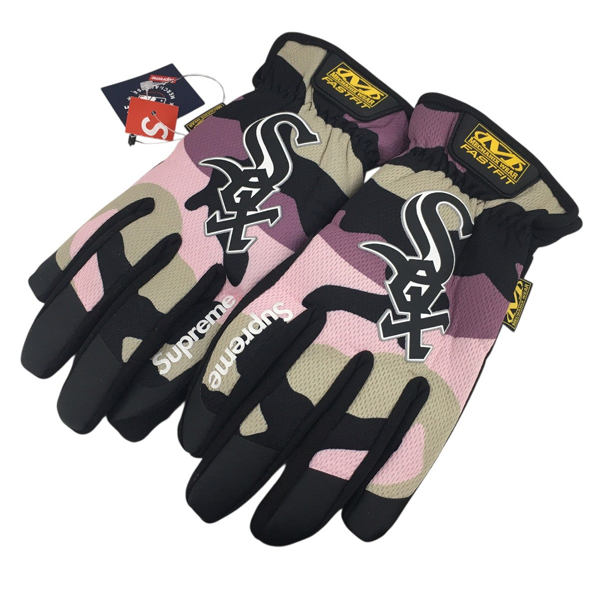 25AW Mechanix x MLB FastFit Teams Gloves Pink Camoロゴ メカニックス x MLB ファストフィット チームズ グローブ 手袋