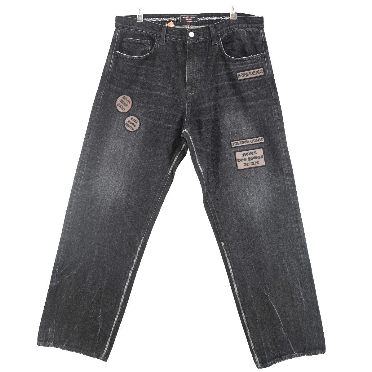 25AW Number (N)ine Patches Loose Fit Jean  ヴィンテージ Vintage ダメージウォッシュ 加工ロゴワッペン ルーズフィット セルビッジ デニム ジーンズ