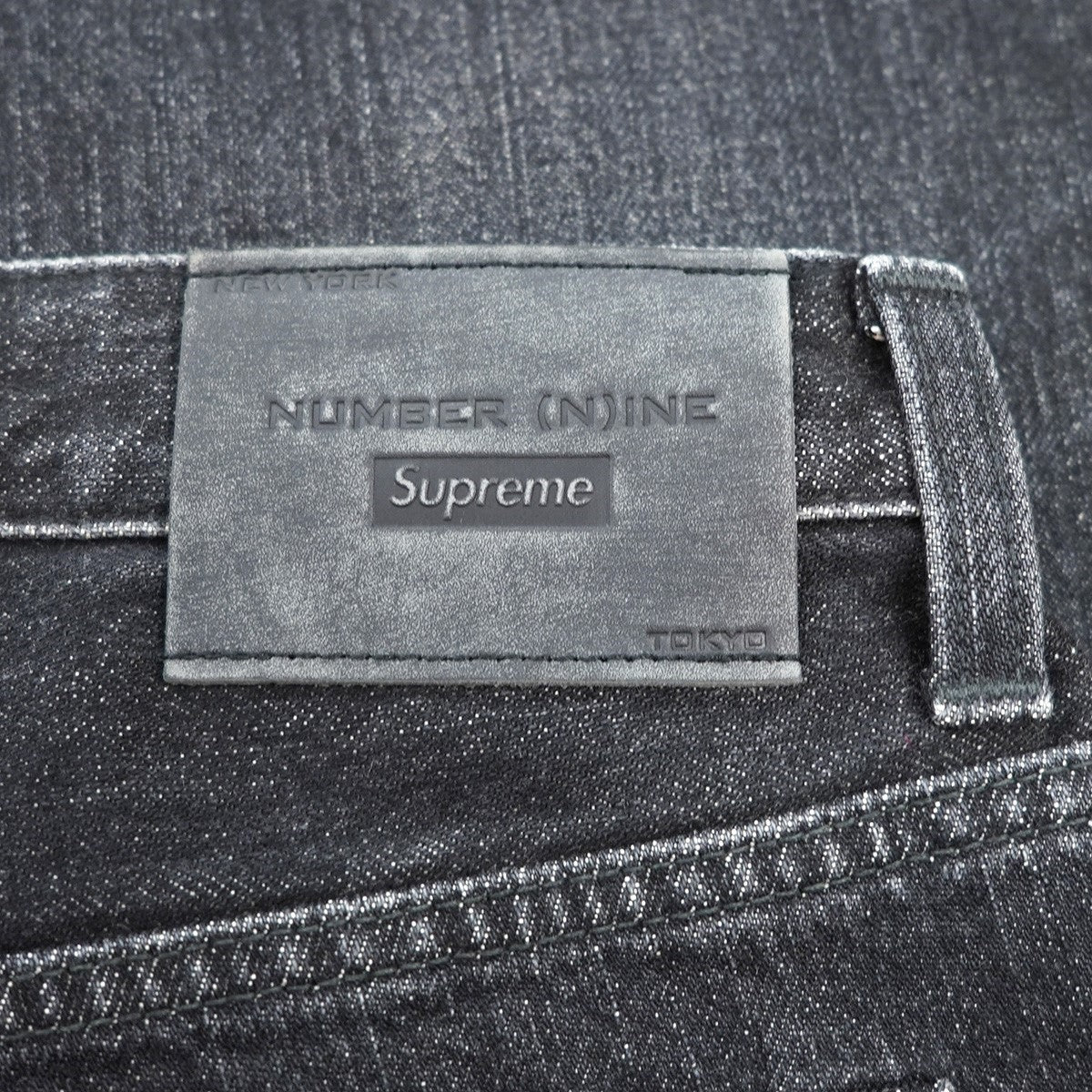 25AW Number (N)ine Patches Loose Fit Jean  ヴィンテージ Vintage ダメージウォッシュ 加工ロゴワッペン ルーズフィット セルビッジ デニム ジーンズ
