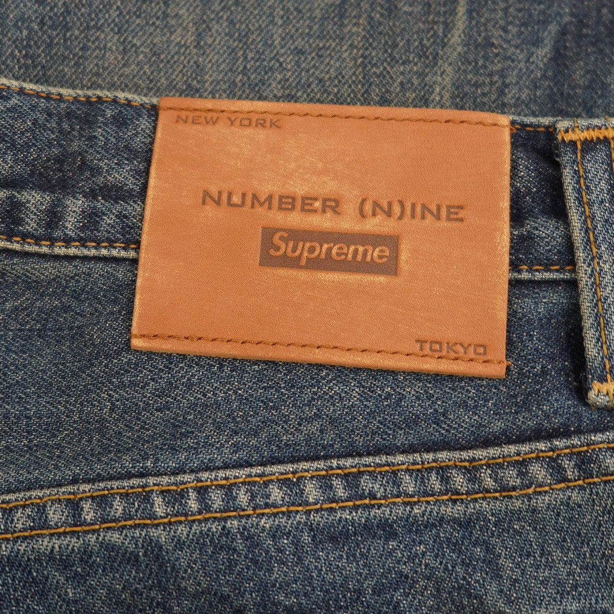 25AW Number (N)ine Patches Loose Fit Jean ヴィンテージ Vintage ダメージウォッシュ 加工ロゴ ワッペン ルーズフィット セルビッジ デニム