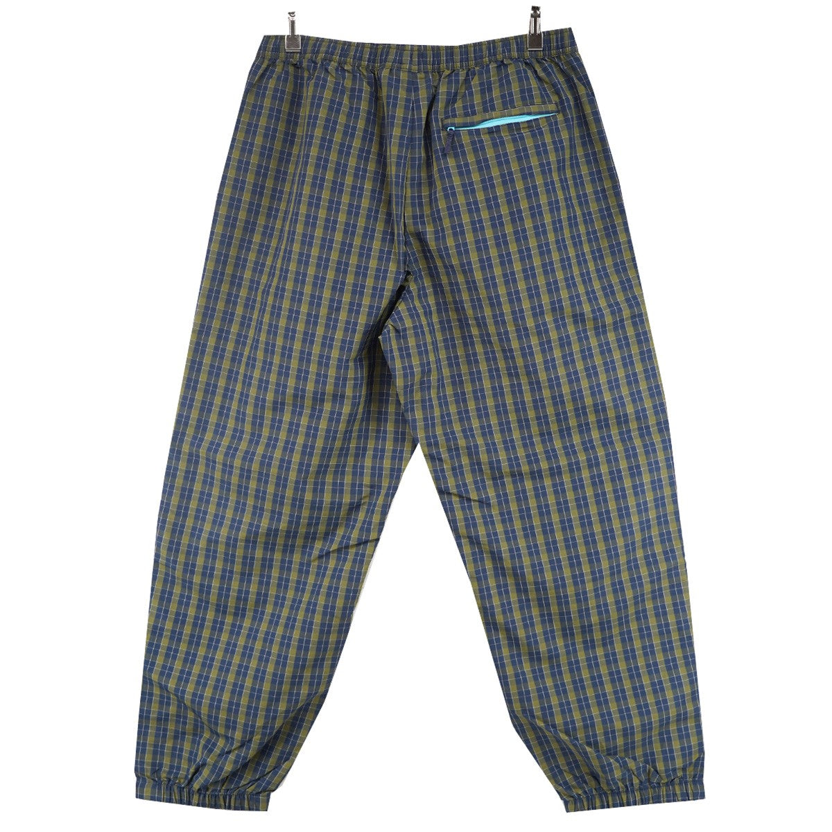 25AW Plaid Warm Up Pant サプレックス Supplexナイロンプレイド チェック サイド ジップ ロゴ刺繍 トラック ウォームアップ イージー パンツ