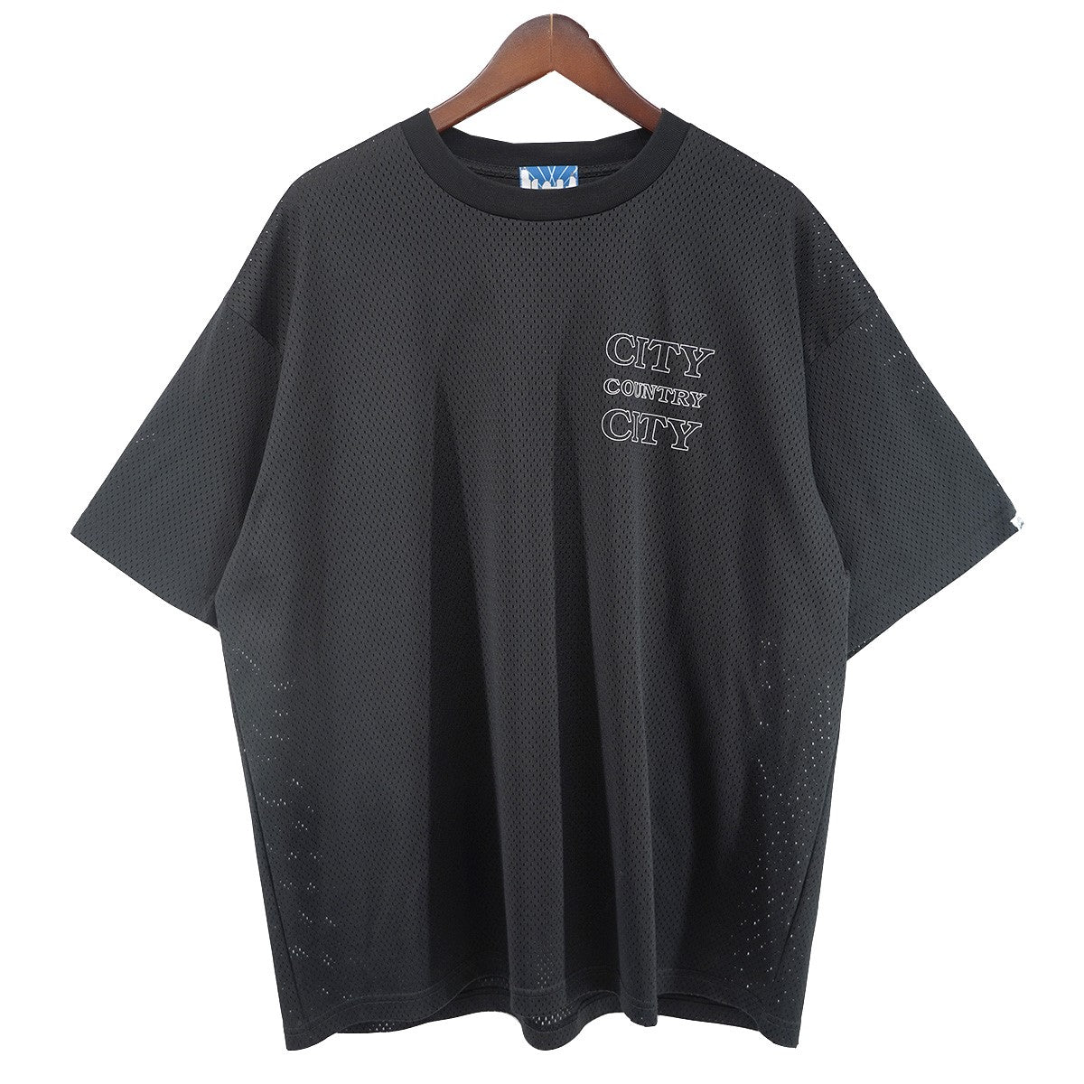 23SS EXCLUSIVE MESH T-SHIRT ヘビーメッシュ生地 GOODENOUGHベースロゴ リフレクタープリント ストリート アクティブウェア ゲーム 半袖  Tシャツ