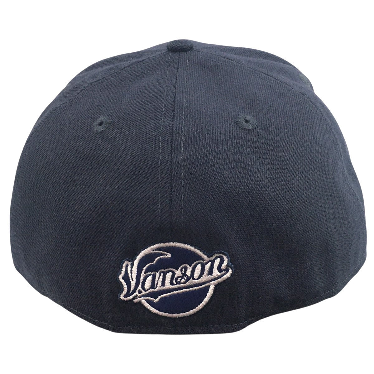 59FIFTY Vanson Leathers ニューヨーク・ヤンキース ネイビー ロゴ レザーパッチ コラボキャップ NY 帽子