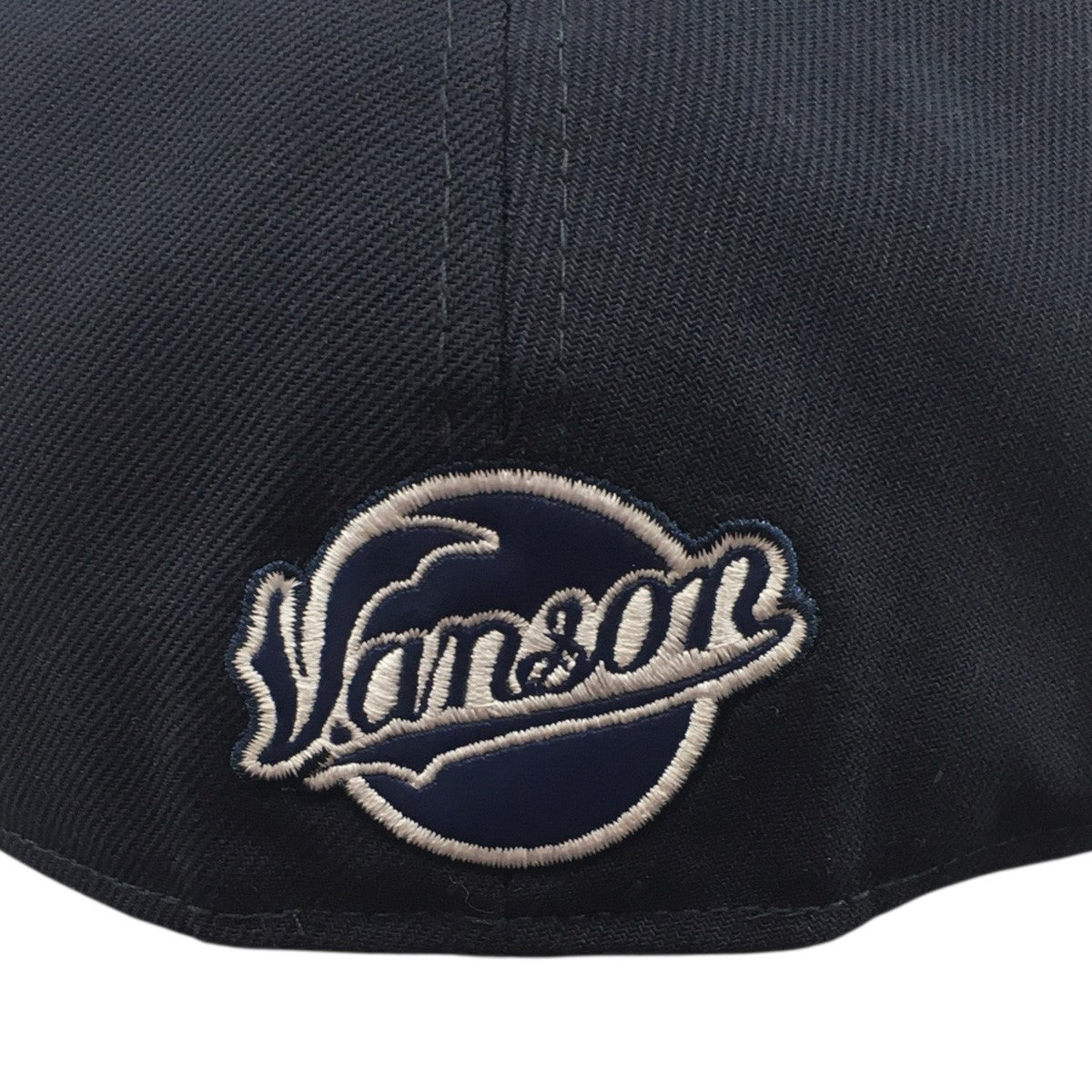 59FIFTY Vanson Leathers ニューヨーク・ヤンキース ネイビー ロゴ レザーパッチ コラボキャップ NY 帽子