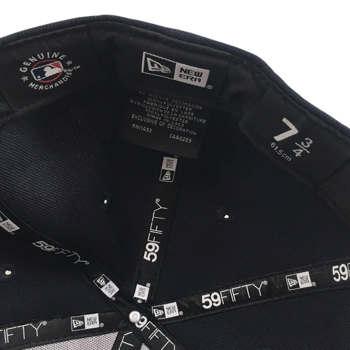 59FIFTY Vanson Leathers ニューヨーク・ヤンキース ネイビー ロゴ レザーパッチ コラボキャップ NY 帽子