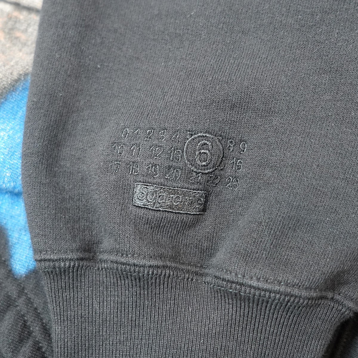 26SS MM6 Eagle Zip Up Hooded Sweatshirt コラボ イーグル 鷲ニューメリック ロゴ 刺繍 バック プリント ジップ アップ パーカー