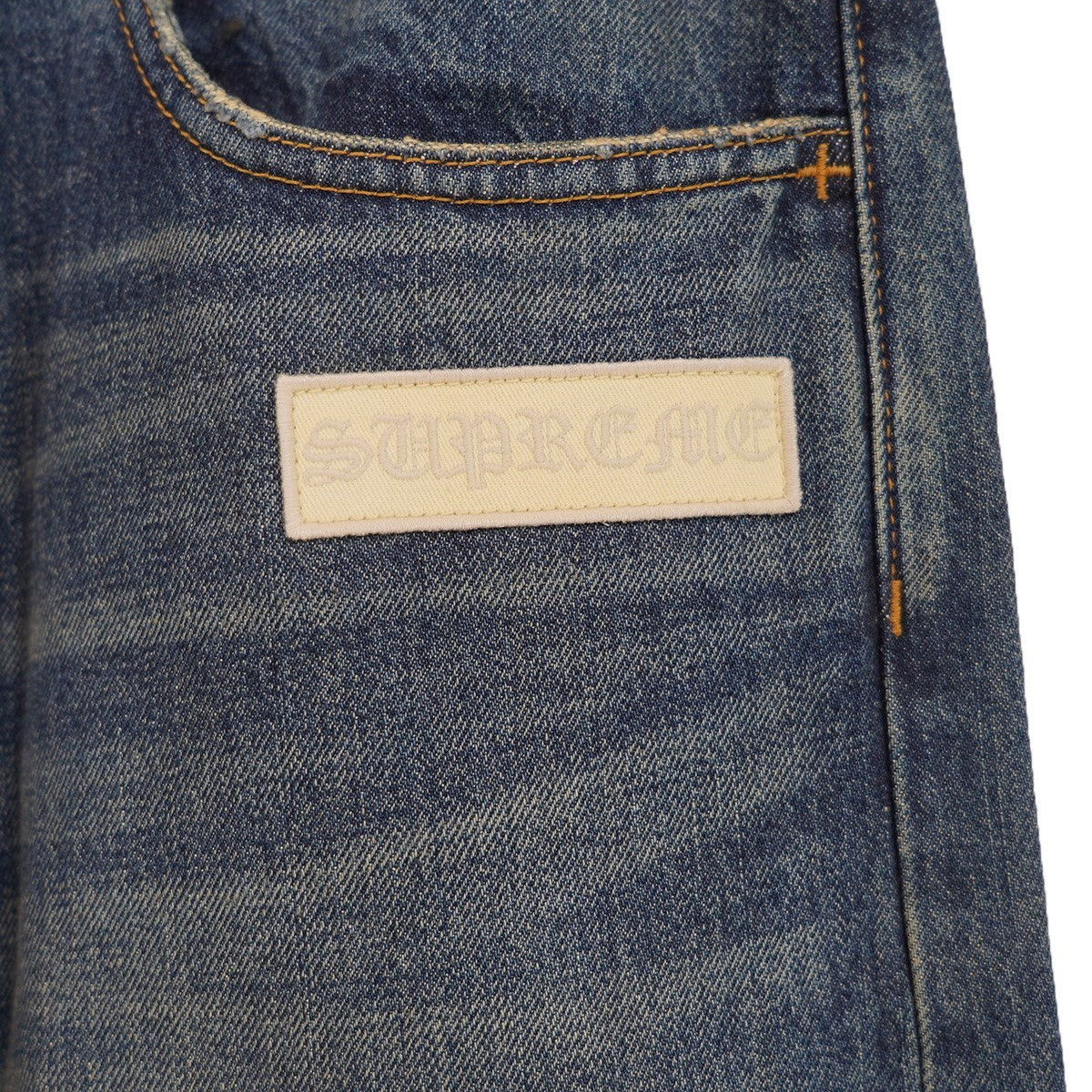 25AW Number (N)ine Patches Loose Fit Jean ヴィンテージ Vintageダメージウォッシュ 加工 ロゴ ワッペン ルーズフィット セルビッジ デニム