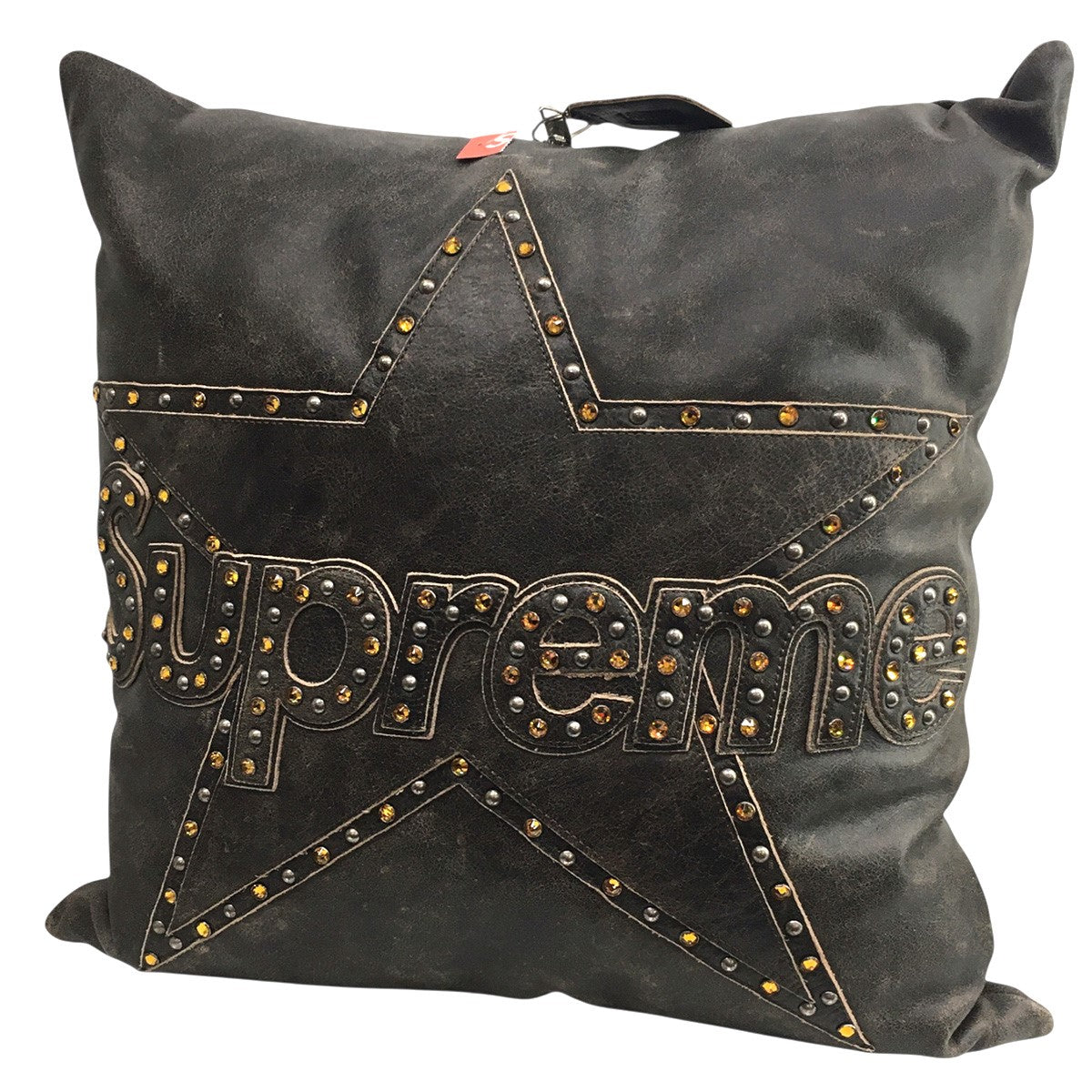 25AW B．B． Simon Vanson Leathers Pillow加工 トリプルコラボ ロゴ スタッズ レザー ピロー クッション