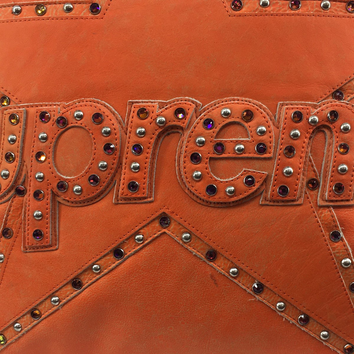 25AW B．B． Simon Vanson Leathers Pillow加工 トリプルコラボ ロゴ スタッズ レザー ピロー クッション