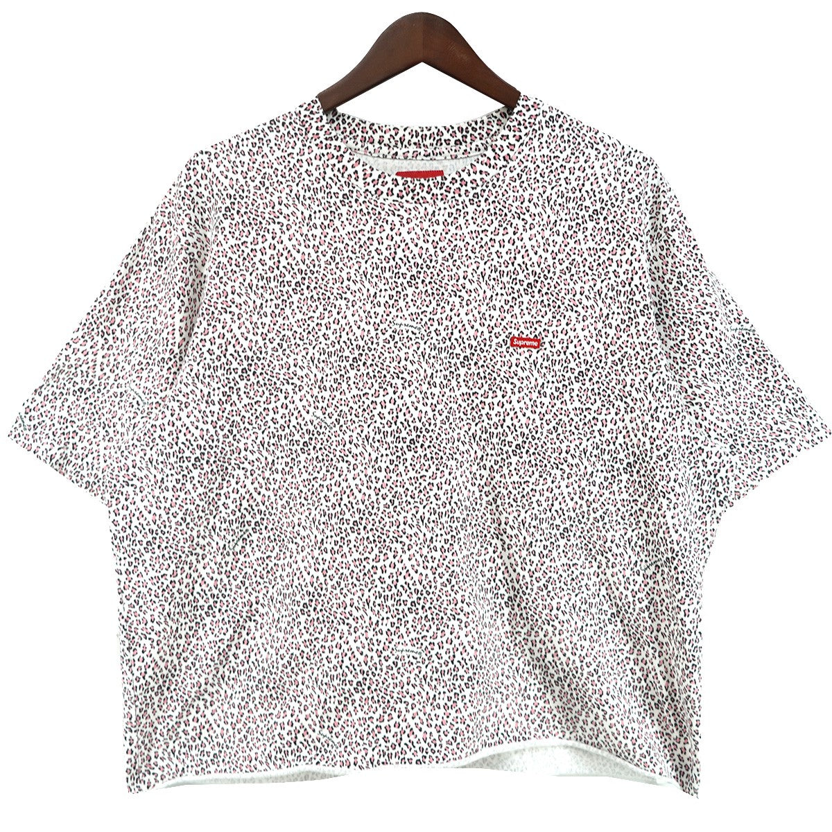22SS Small Box Tee Pink Leopardヒョウ柄 総柄 スモール ボックス ロゴ 半袖 Tシャツ