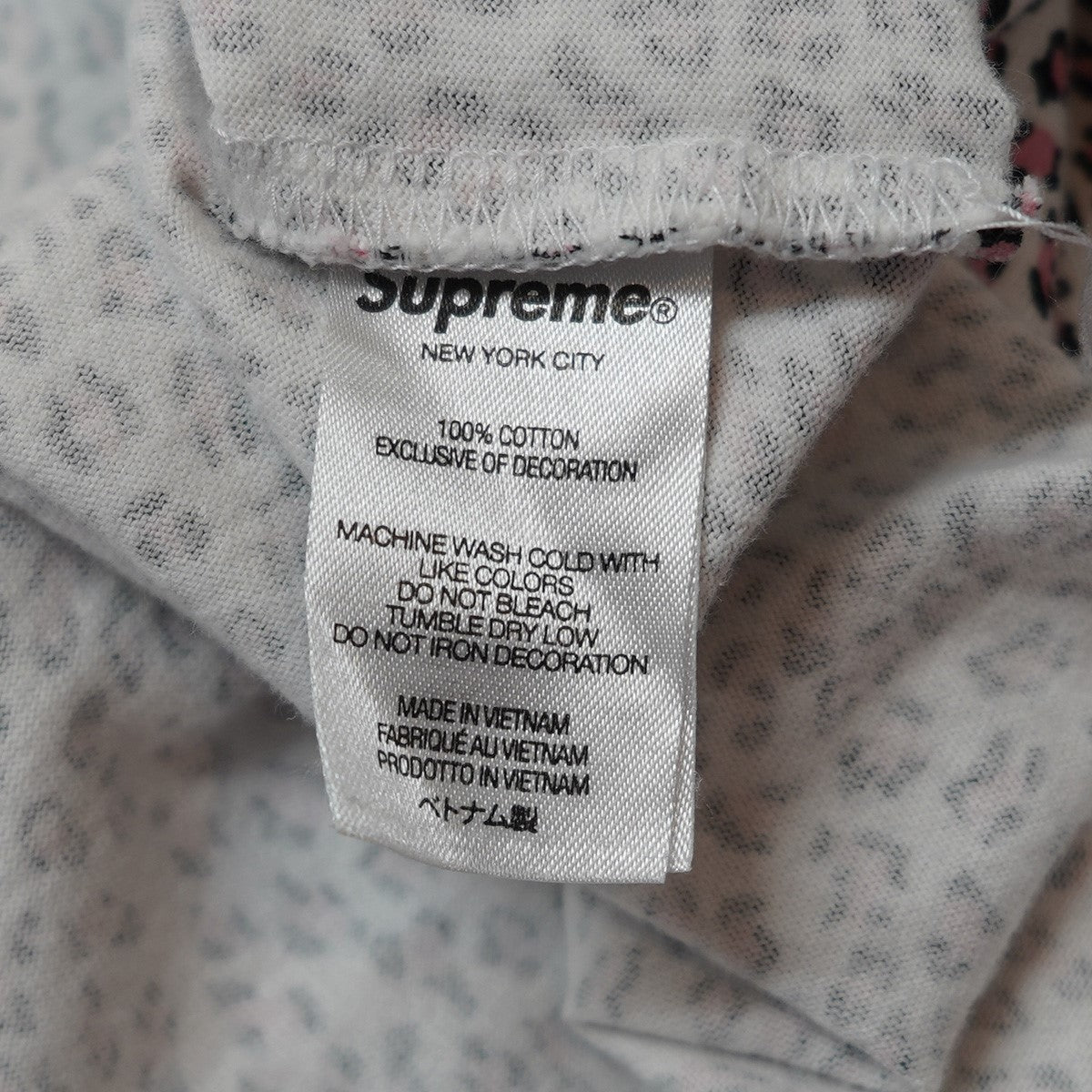 22SS Small Box Tee Pink Leopardヒョウ柄 総柄 スモール ボックス ロゴ 半袖 Tシャツ