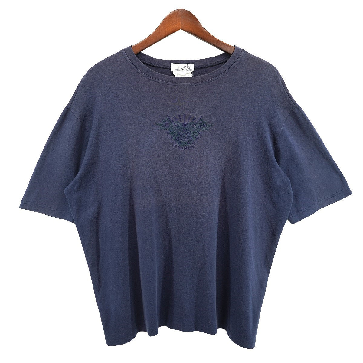 90s〜00s Vintage ヴィンテージ クレスト エンブレム 刺繍 短丈Tシャツ