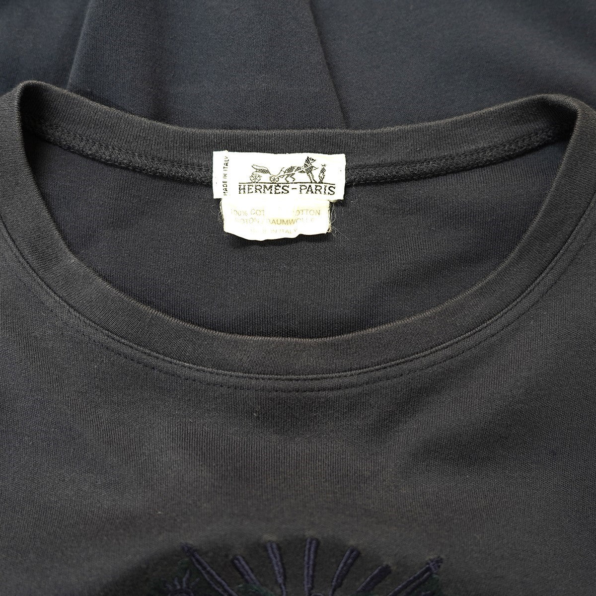90s〜00s Vintage ヴィンテージ クレスト エンブレム 刺繍 短丈Tシャツ