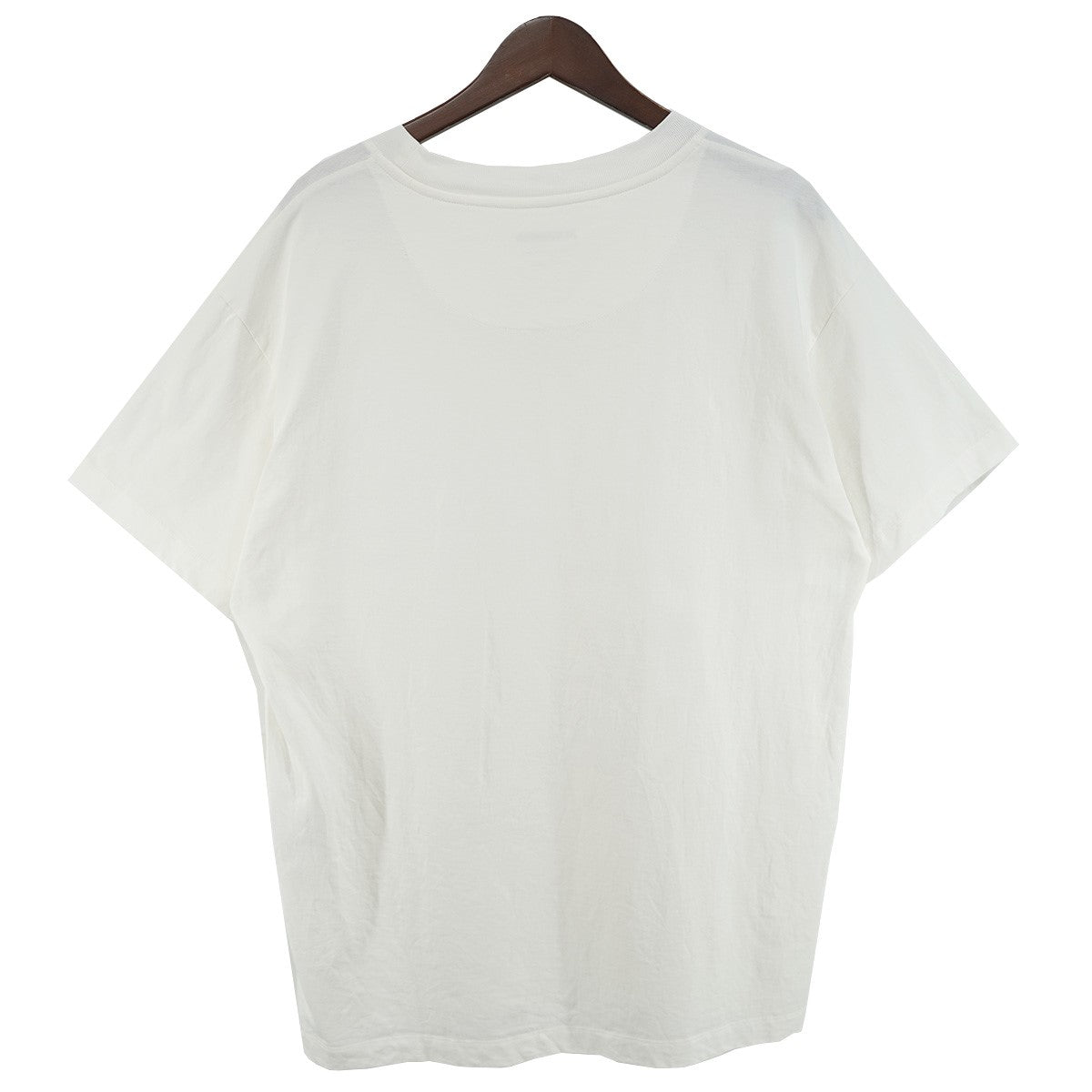 20AW オーガニックコットン バインダー クルーネックロゴラベル ドロップショルダー 半袖 Tシャツ