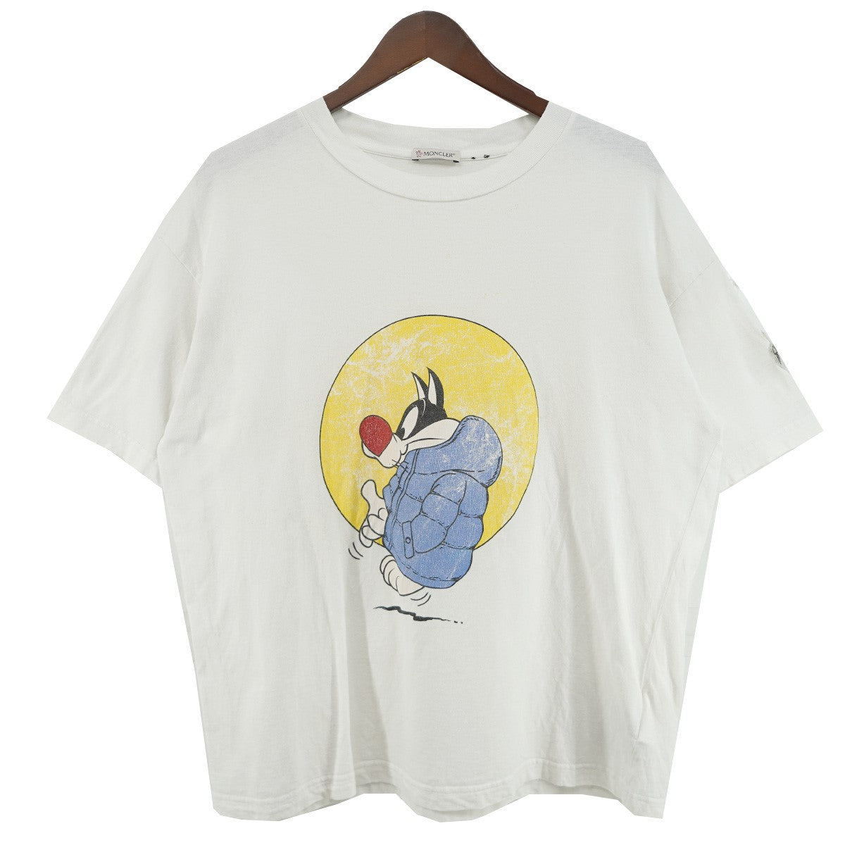 20AW × J．W．ANDERSON Sylvester Print T-Shirt ／ T-SHIRT GIROCOLLO コラボヴィンテージ加工 シルベスター  半袖 Tシャツ