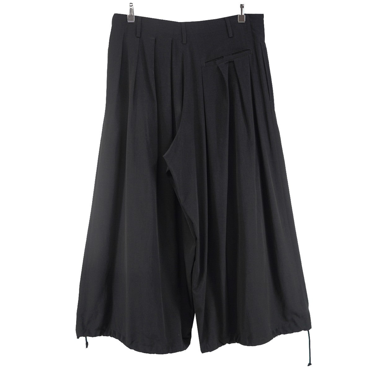 26SS CREPE de CHINE BALLOON PANTS デシン生地ドローコード 2WAY バルーン ワイド ストレート シルエット  イージー パンツ