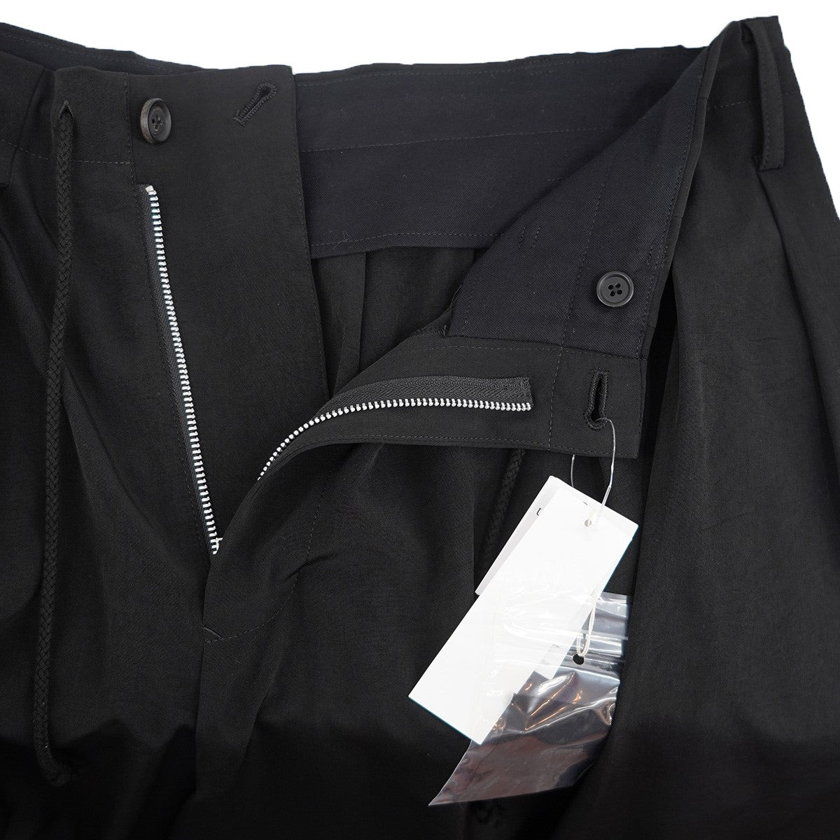 26SS CREPE de CHINE BALLOON PANTS デシン生地ドローコード 2WAY バルーン ワイド ストレート シルエット  イージー パンツ